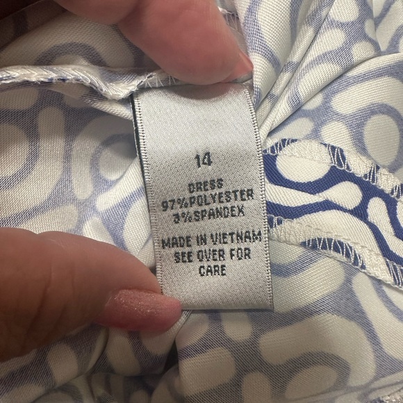 Alyx Limited Blue & white dress. Size 14 - Picture 6 of 11